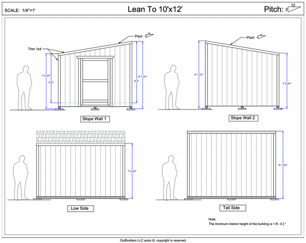 The Lean To | Lean to Greenhouse | Lean to Shed | Outbuilders