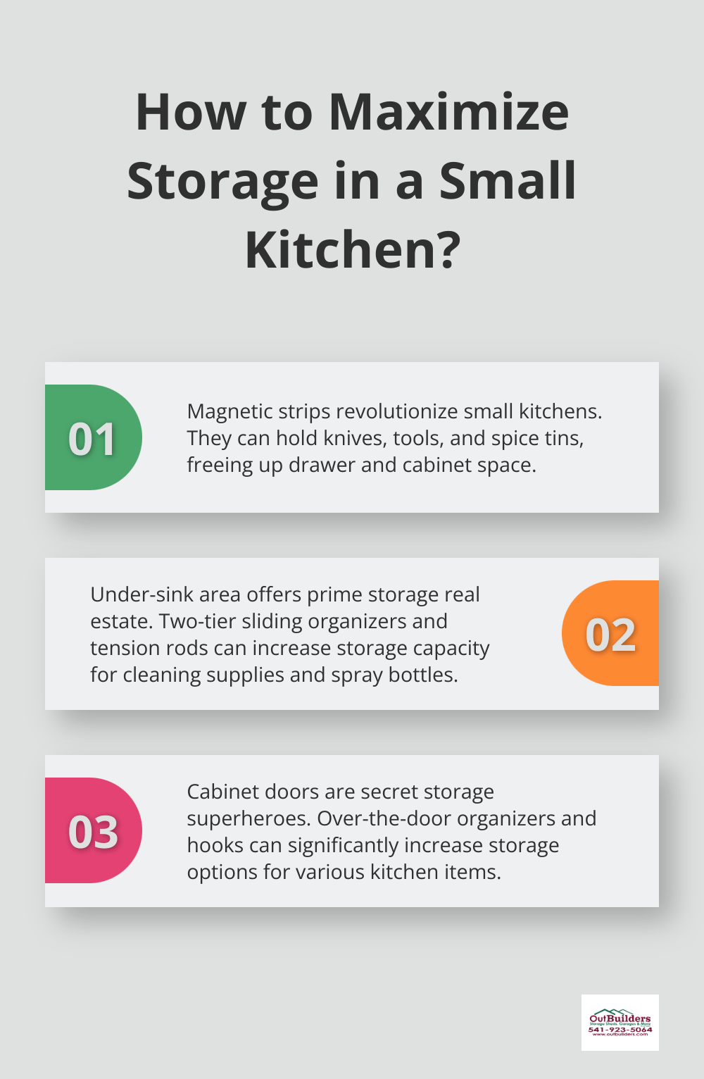 Infographic: How to Maximize Storage in a Small Kitchen? - kitchen unit storage solutions