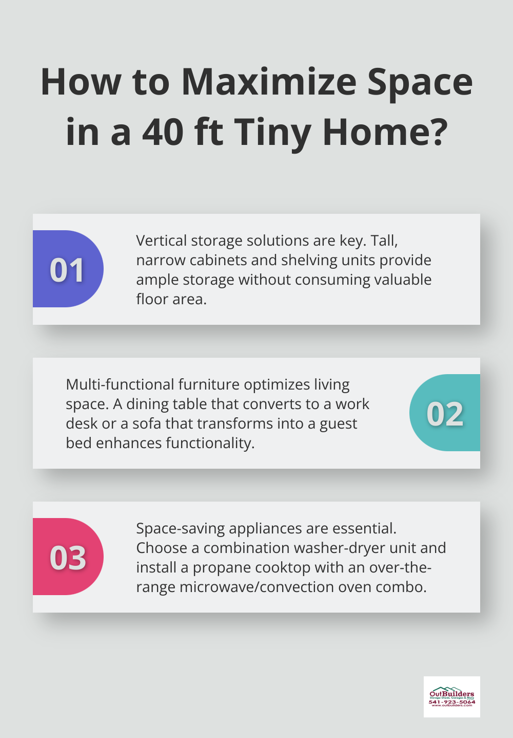 Infographic: How to Maximize Space in a 40 ft Tiny Home?