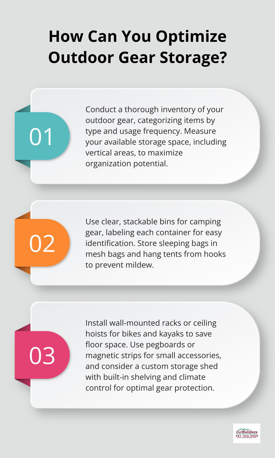 Infographic: How Can You Optimize Outdoor Gear Storage? - recreational storage solutions