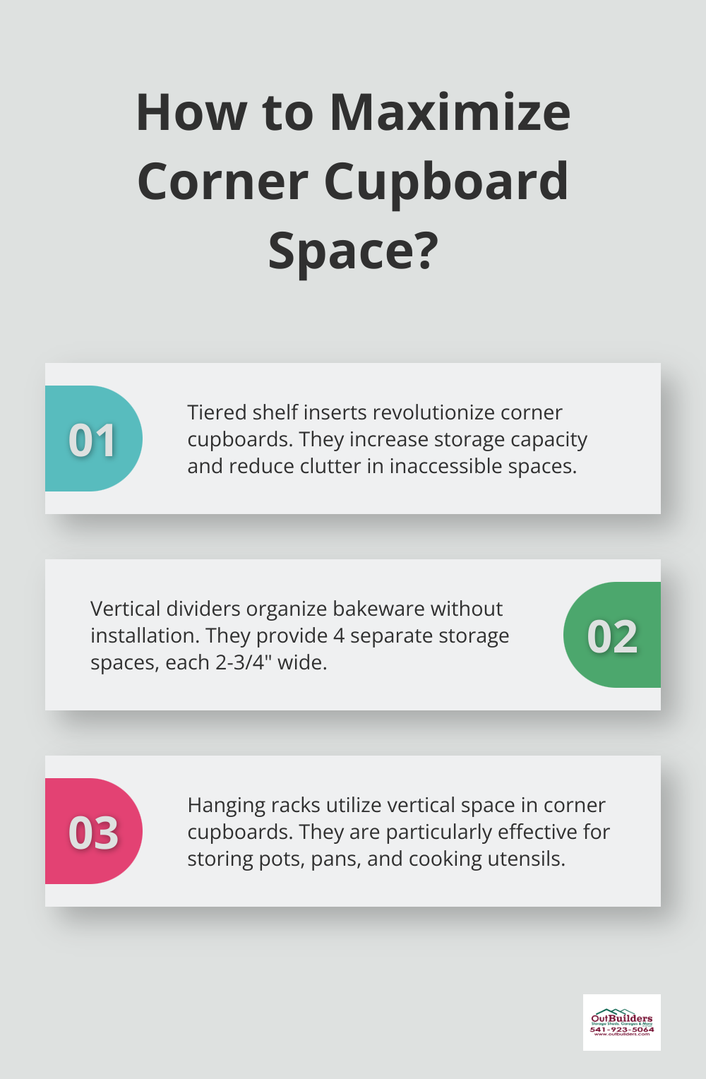 Infographic: How to Maximize Corner Cupboard Space? - corner kitchen cupboard storage solutions