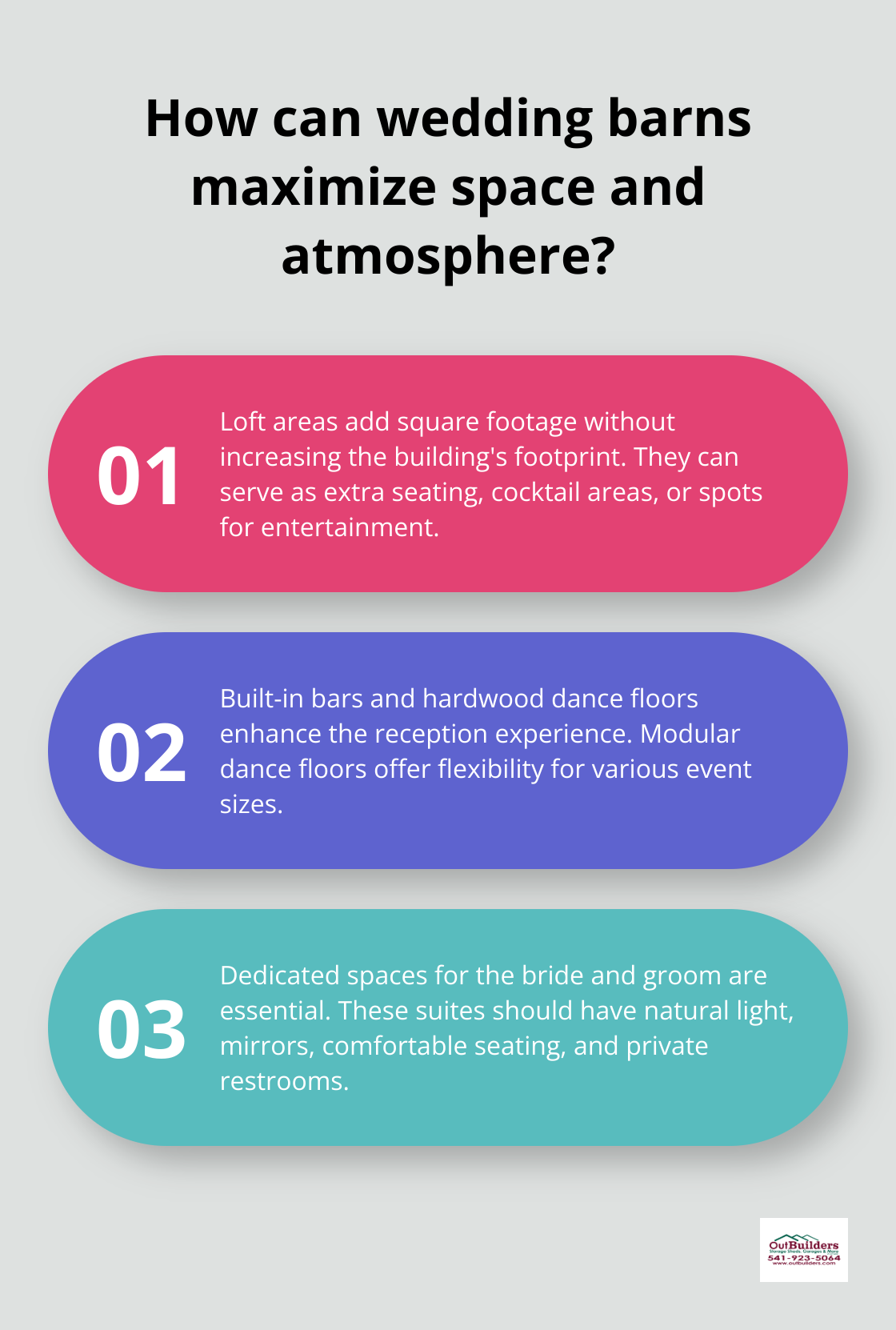 Infographic: How can wedding barns maximize space and atmosphere? - wedding barn designs